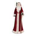 Clayre & Eef Dekofigur „Weihnachtsmann Grandeur“ aus Polyresin, 16x15x37 cm (6PR5539)
