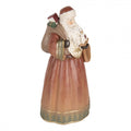 Clayre & Eef Dekofigur „Weihnachtsmann Palast-Grandeur“ aus Polyresin, 20x18x39 cm (6PR5544)