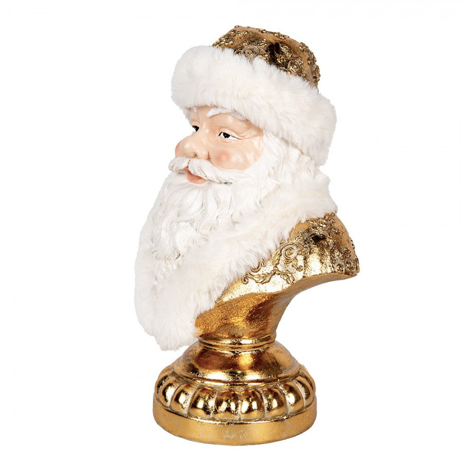 Clayre & Eef Dekobüste „Weihnachtsmann Palast-Monumental“ aus Polyresin, 23x15x32 cm (6PR5699)
