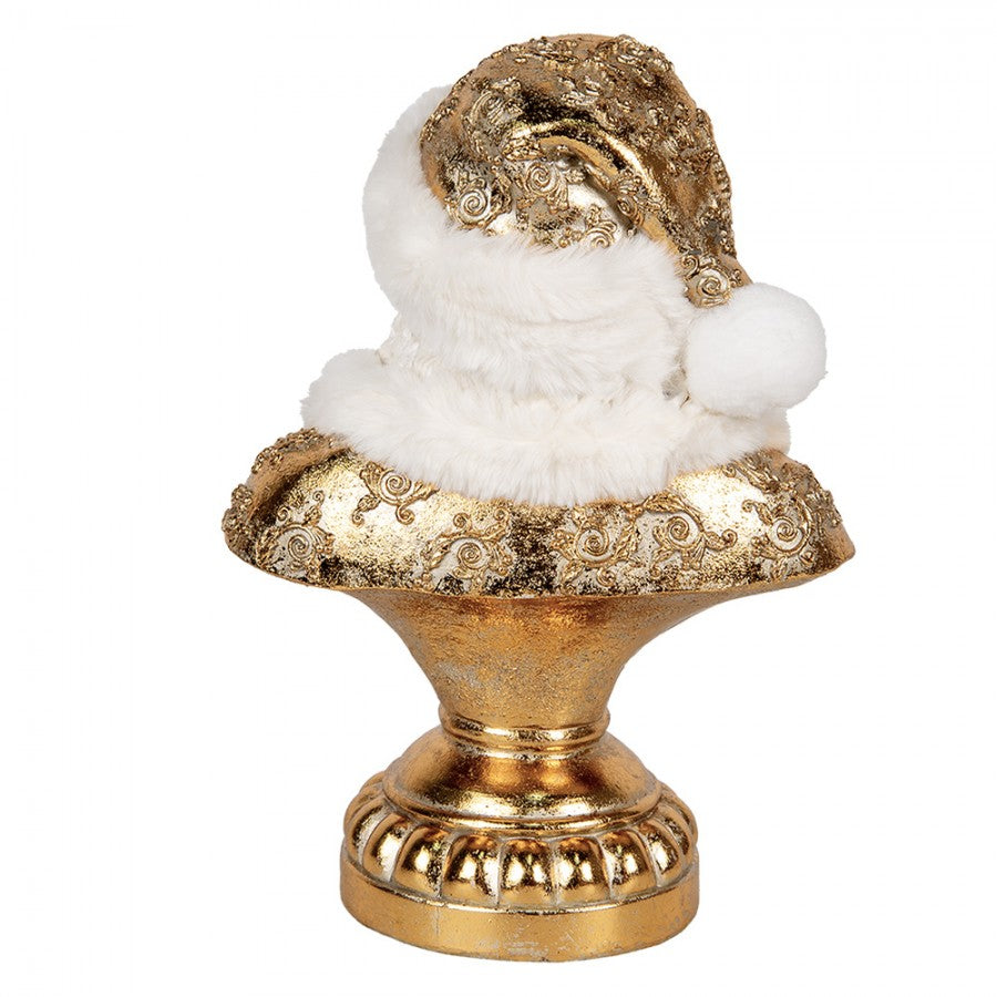 Clayre & Eef Dekobüste „Weihnachtsmann Palast-Monumental“ aus Polyresin, 23x15x32 cm (6PR5699)