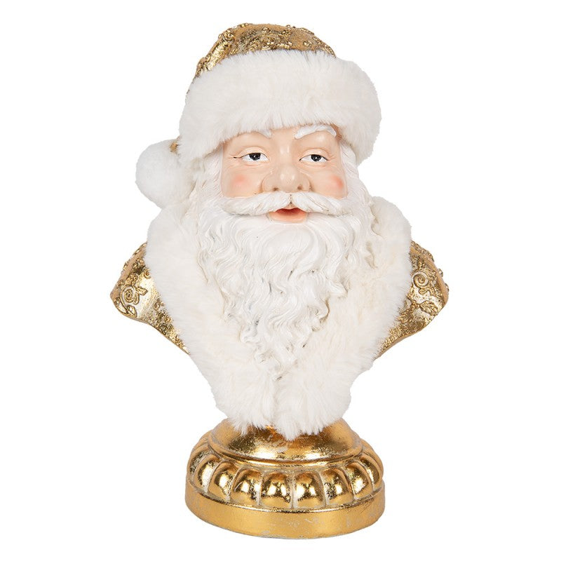 Clayre & Eef Dekobüste „Weihnachtsmann Palast-Monumental“ aus Polyresin, 23x15x32 cm (6PR5699)