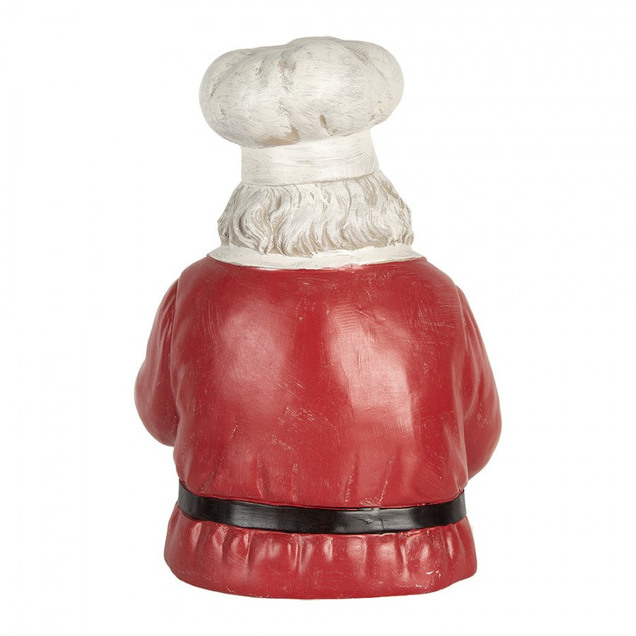 Clayre & Eef Flaschenhalter „Weihnachtsmann Büste“ aus Polyresin, 25x25x35 cm (6PR5750)