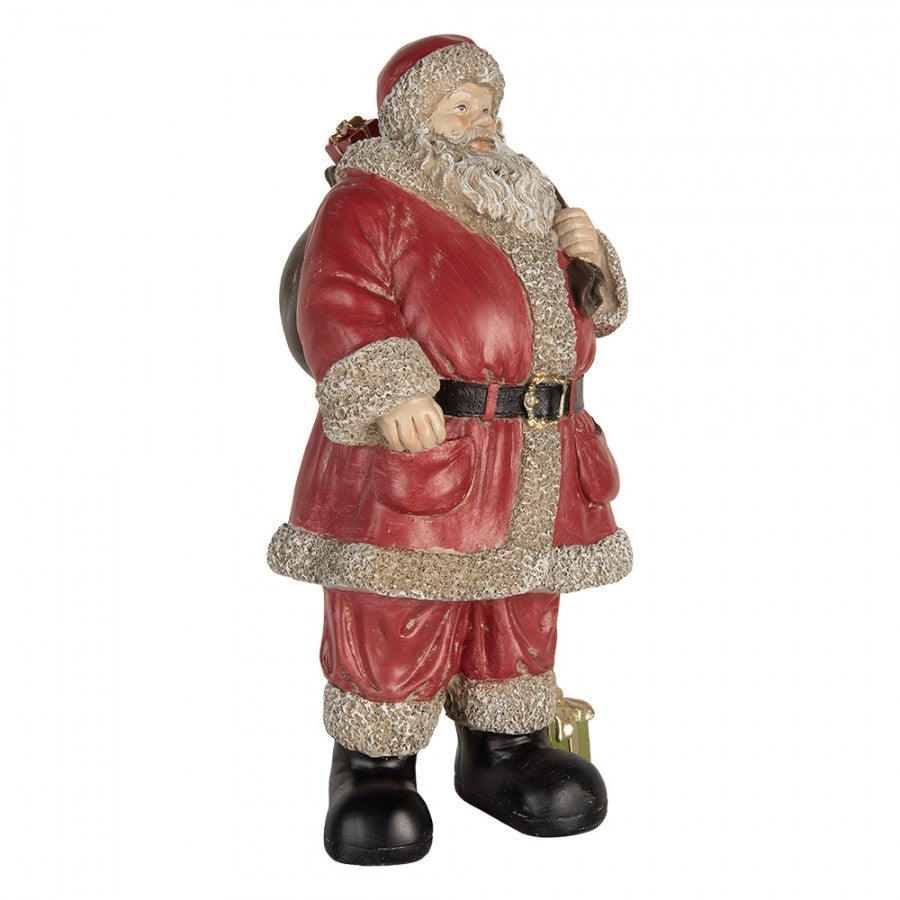Clayre & Eef Dekofigur „Weihnachtsmann Palast-Monumental“ aus Polyresin, 21x19x40 cm (6PR5754)