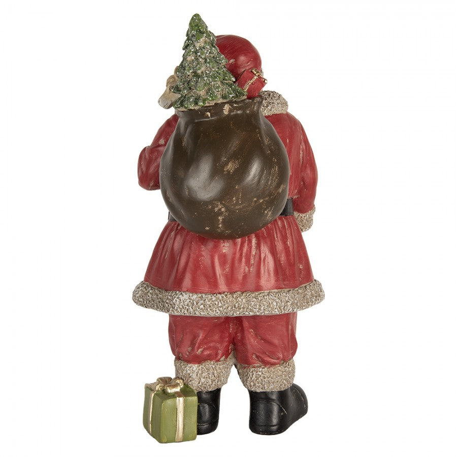 Clayre & Eef Dekofigur „Weihnachtsmann Palast-Monumental“ aus Polyresin, 21x19x40 cm (6PR5754)