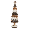 Deko-Weihnachtsbaum Chocolatier mit Bonbon Braun Weiß Ø 12x39 cm von Clayre & Eef (6PR5819)