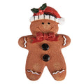 Kühlschrankmagnet Pfefferkuchenmann Lebkuchen Mütze Braun 6x1x9 cm von Clayre & Eef (6PR6153)