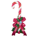Weihnachtsdekorationsfigur Zuckerstange rosa Schleife Ilex Bunt 22x18x46 cm von Clayre & Eef (6PR6276)
