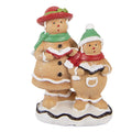 Weihnachtsfigur Pfefferkuchen Chor Sängerpaar Polyresin Glitzer Bunt 10x6x13 cm von Clayre & Eef (6PR6332)