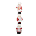 Clayre & Eef Dekofigur „Weihnachtsmann Säule Pyramide“ aus Polyresin, 12x14x52 cm (6PR6362)