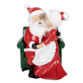 Clayre & Eef Dekofigur „Weihnachtsmann küssend mit Weihnachtsfrau“ aus Polyresin in Rot-Weiß, 15x17x20 cm (6PR6366)