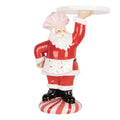 Clayre & Eef Dekofigur „Weihnachtsmann Pracht-Statur mit Tablett“ aus Polyresin, 21x14x27 cm (6PR6369)