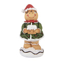 Weihnachtsfigur Pfefferkuchenjunge mit Lebkuchenhaus Polyresin Bunt 9x8x16 cm von Clayre & Eef (6PR6436)