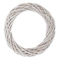 Clayre & Eef Deko-Kranz Ø 50 cm Weiß gewaschen – Shabby Chic Kranz Rohling (6RO0600LW)