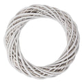 Clayre & Eef Deko-Kranz Ø 40 cm Weiß gewaschen – Shabby Chic Kranz Rohling (6RO0600MW)