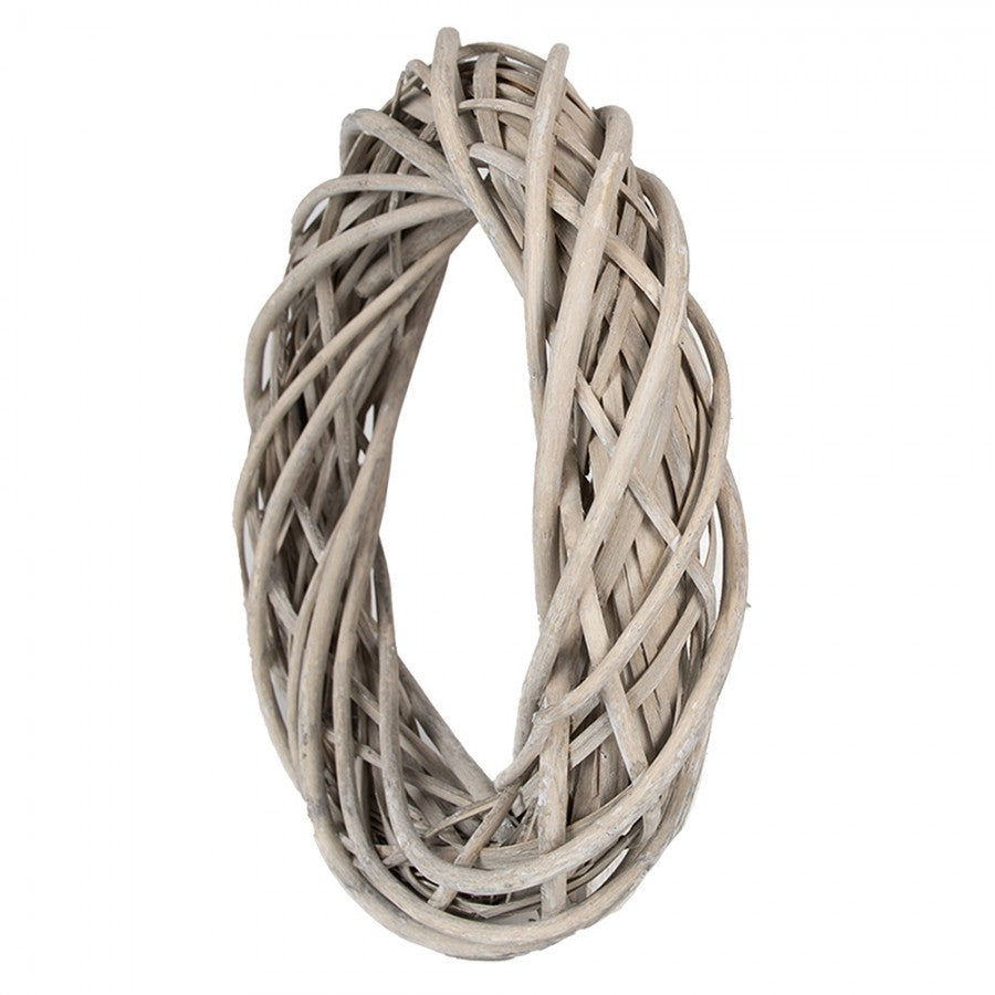 Clayre & Eef Deko-Kranz Ø 30 cm – Naturkranz Tischkranz Rohling (6RO0600S)