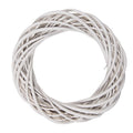 Clayre & Eef Deko-Kranz Ø 30 cm Weiß gewaschen – Shabby Chic Kranz Rohling  (6RO0600SW)