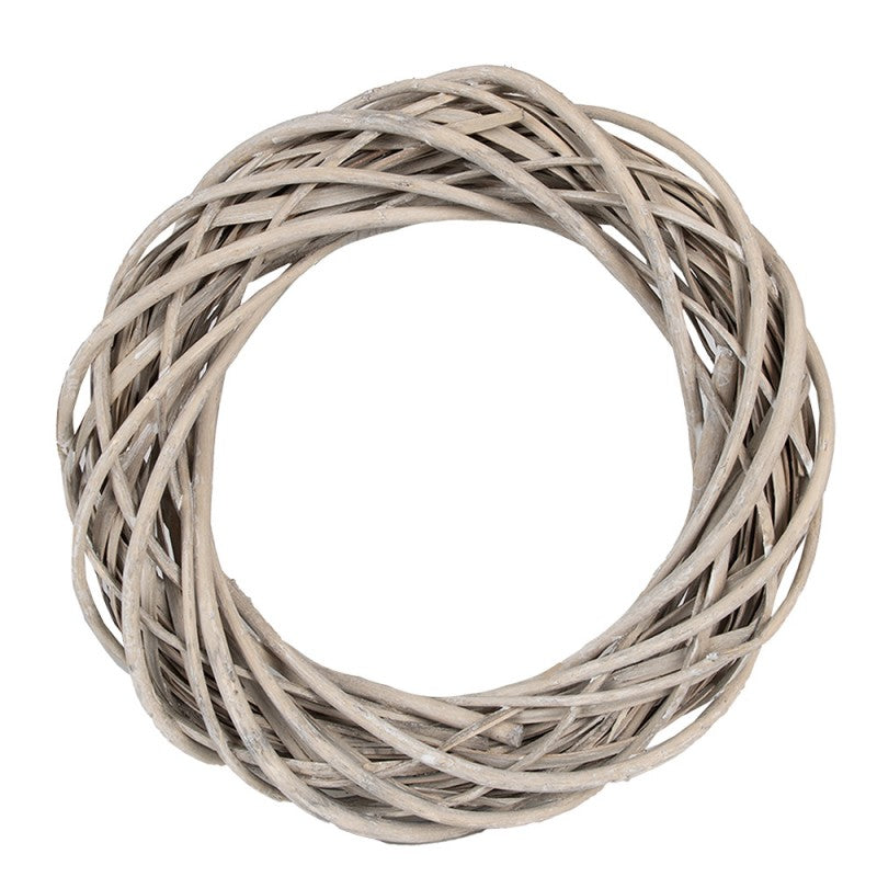 Clayre & Eef Deko-Kranz Ø 30 cm – Naturkranz Tischkranz Rohling (6RO0600S)