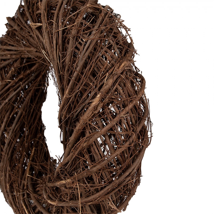 Clayre & Eef Deko-Kranz Ø 45 cm – Dicker Naturkranz Türkranz Rohling (6RO0601L)