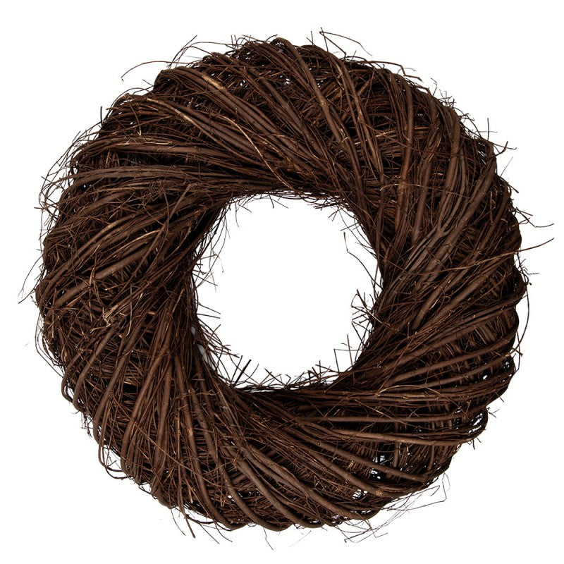 Clayre & Eef Deko-Kranz Ø 30 cm Dick – Naturkranz Rohling (6RO0601XS)