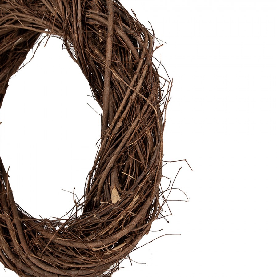 Clayre & Eef Deko-Kranz Ø 35 cm – Naturkranz Rohling (6RO0602M)