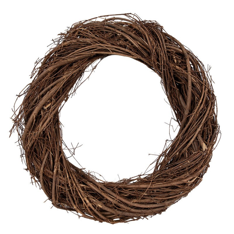Clayre & Eef Deko-Kranz Ø 35 cm – Naturkranz Rohling (6RO0602M)