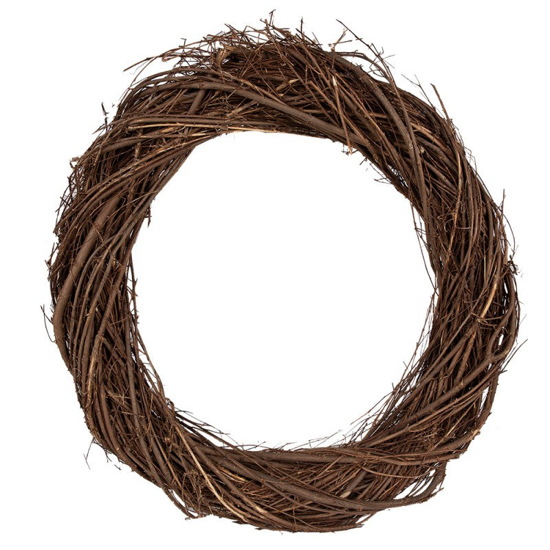 Clayre & Eef Deko-Kranz Ø 45 cm – XL Naturkranz Rohling (6RO0602XL)