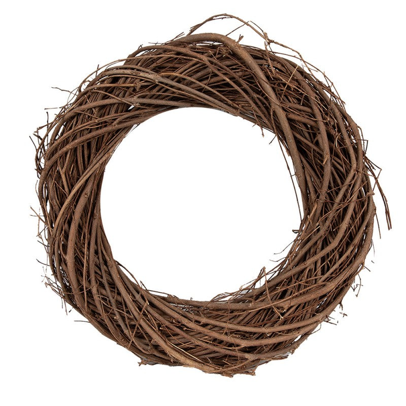 Clayre & Eef Deko-Kranz Ø 25 cm – Naturkranz Rohling (6RO0602XS)