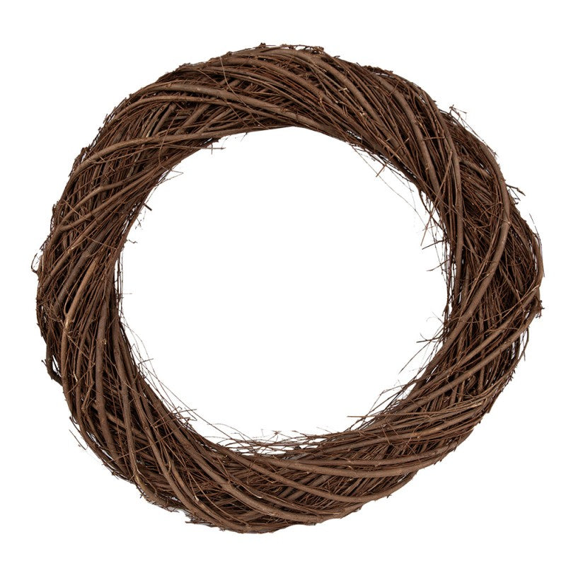 Clayre & Eef Deko-Kranz Ø 50 cm – XXL Naturkranz Rohling (6RO0602XXL)