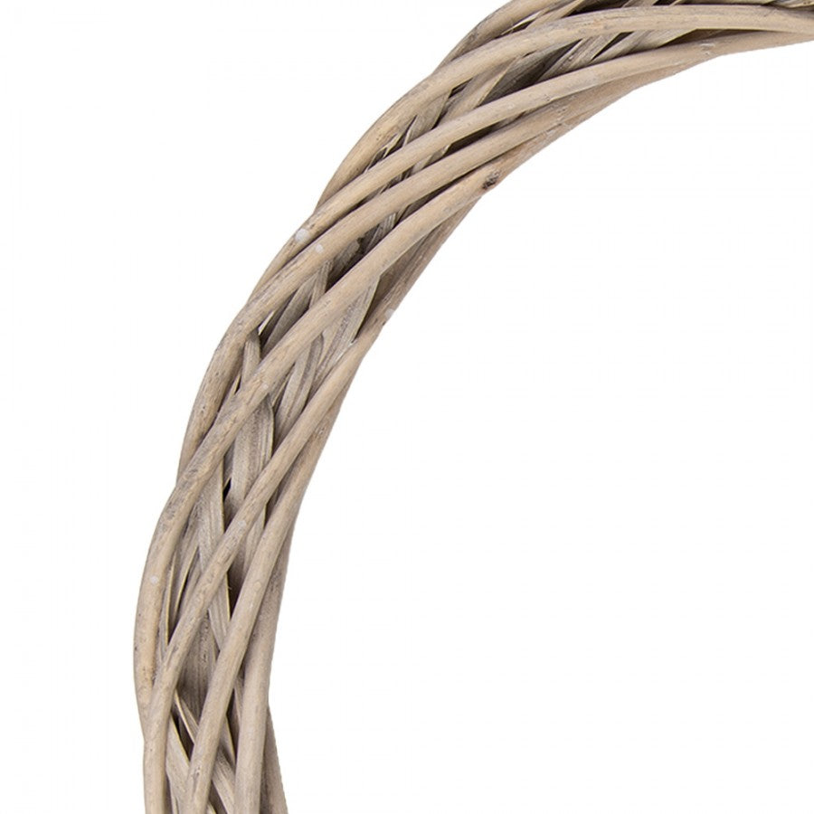 Clayre & Eef Deko-Kranz Ø 40 cm – Flacher Naturkranz Rohling (6RO0603L)