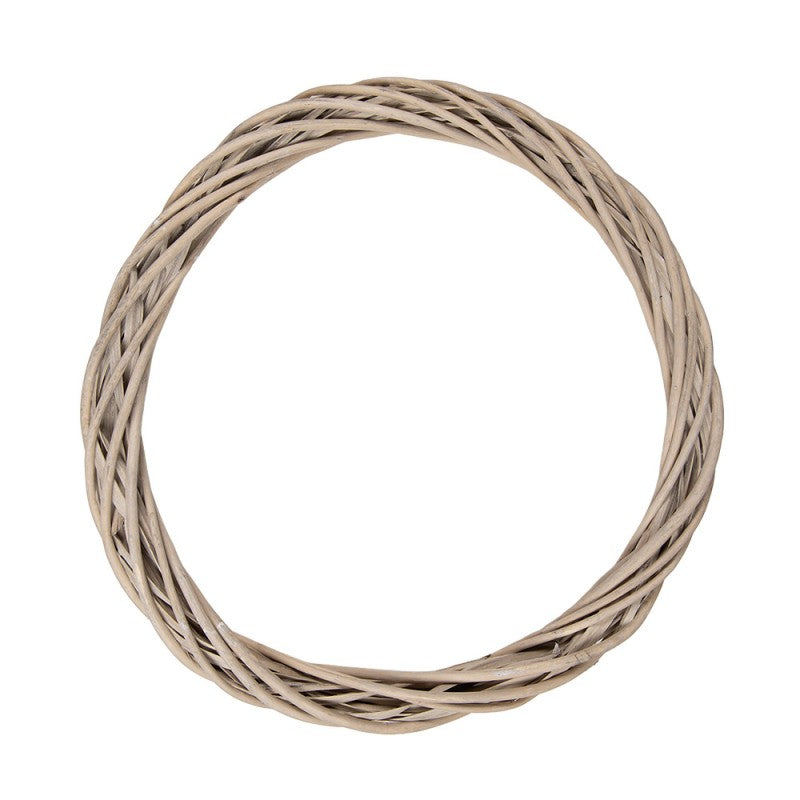 Clayre & Eef Deko-Kranz Ø 40 cm – Flacher Naturkranz Rohling (6RO0603L)