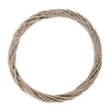 Clayre & Eef Rattan-Kranz Ø 50 cm – Flacher XL Natur-Rattankranz (6RO0603XL)