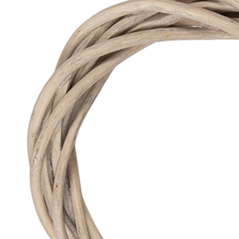 Clayre & Eef Rattan-Kranz Ø 10 cm – Zierlicher Mini-Naturkranz Rohling (6RO0603XXS)