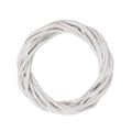 Clayre & Eef Rattan-Kranz Ø 10 cm Weiß – Zierlicher Mini-Rattankranz (6RO0603XXSW)
