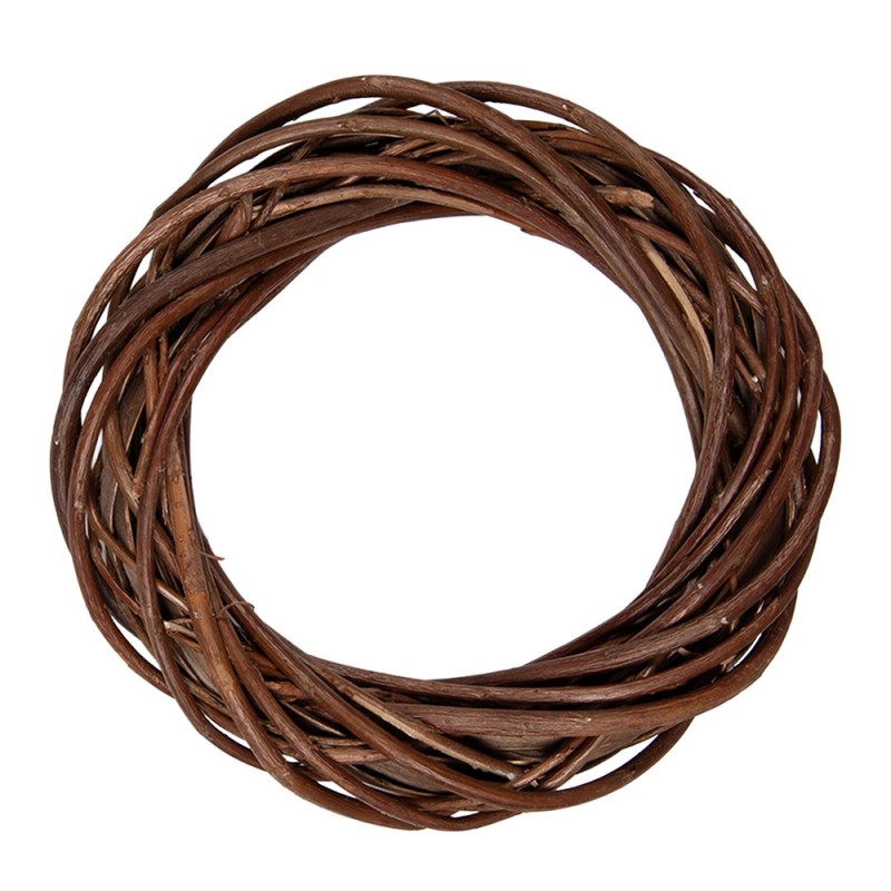 Clayre & Eef Rattan-Kranz Ø 20 cm – Mini Natur-Rattankranz Rohling (6RO0604XS)