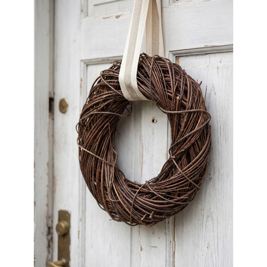 Clayre & Eef Rattan-Kranz Ø 40 cm Massiv – Dicker Rattankranz (6RO0605M)