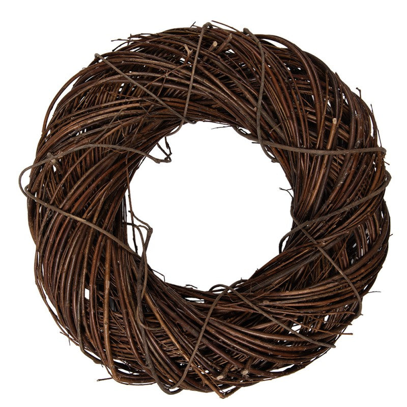 Clayre & Eef Rattan-Kranz Ø 40 cm Massiv – Dicker Rattankranz (6RO0605M)