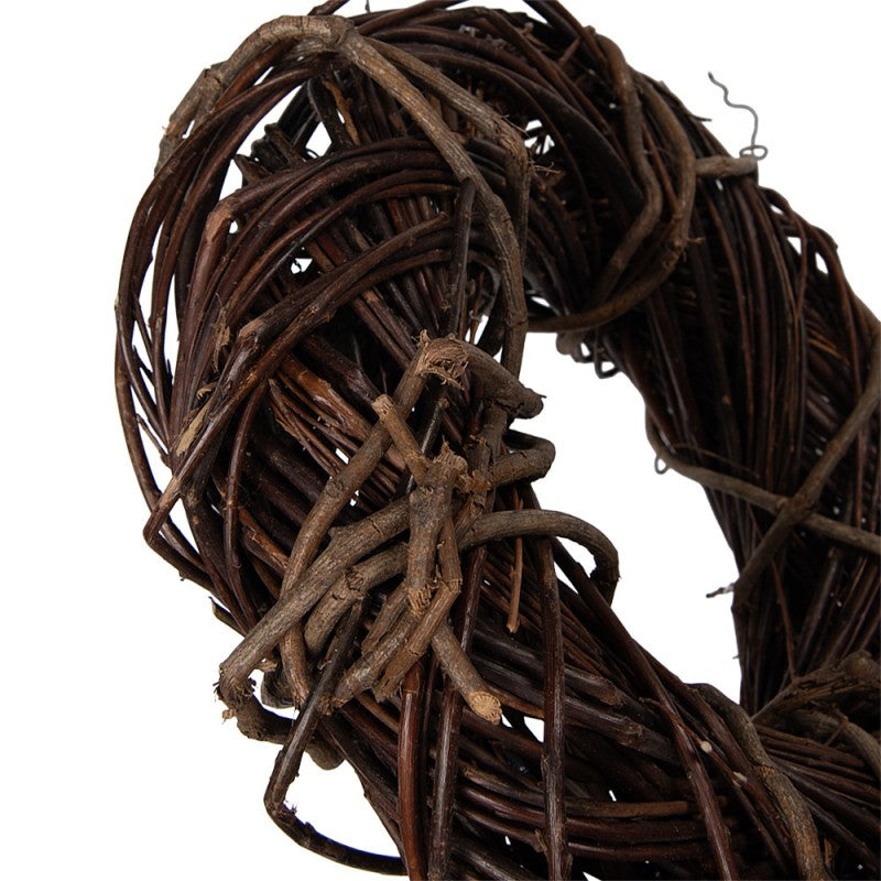 Clayre & Eef Rattan-Kranz Ø 30 cm Dick – Dicker Naturkranz Rohling (6RO0605S)