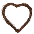 Clayre & Eef Rattan-Herz 50 cm – Großes Deko-Herz Kranz Rohling (6RO0606L)