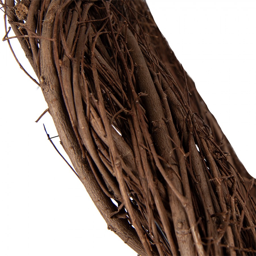 Clayre & Eef Rattan-Kranz Ø 45 cm – Natur-Rattankranz Rohling (6RO0607M)