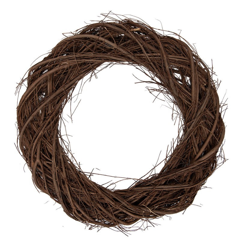 Clayre & Eef Rattan-Kranz Ø 45 cm – Natur-Rattankranz Rohling (6RO0607M)