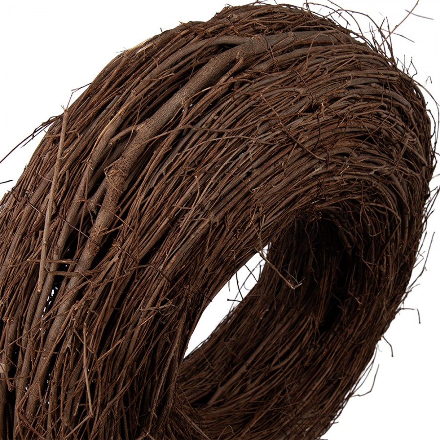 Clayre & Eef Rattan-Kranz Ø 50 cm Massiv – Extra Dicker Rattankranz (6RO0608L)