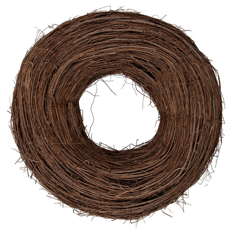 Clayre & Eef Rattan-Kranz Ø 50 cm Massiv – Extra Dicker Rattankranz (6RO0608L)