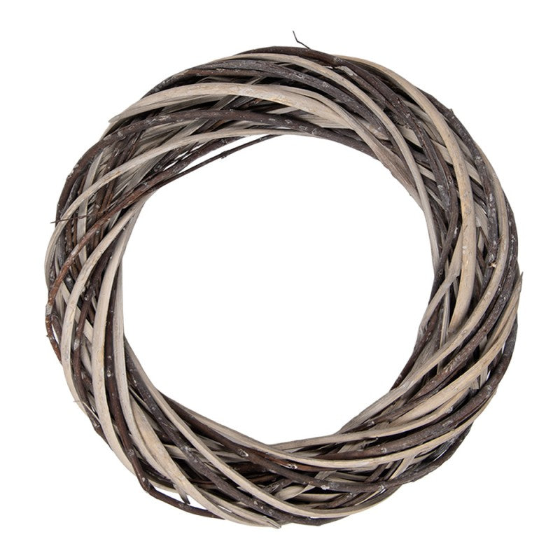 Clayre & Eef Rattan-Kranz Ø 30 cm – Natur-Rattankranz Rohling (6RO0610M)