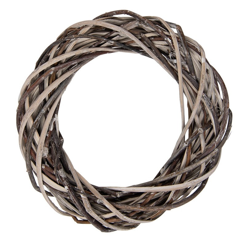 Clayre & Eef Rattan-Kranz Ø 20 cm – Mini Natur-Rattankranz Rohling (6RO0610S)