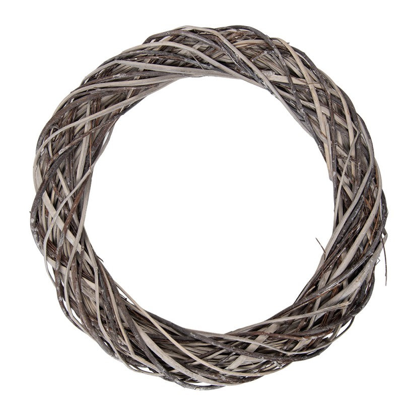 Clayre & Eef Rattan-Kranz Ø 50 cm – XL Natur-Rattankranz Rohling (6RO0610XL)