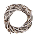 Clayre & Eef Rattan-Kranz Ø 10 cm Weiß – Zierlicher Mini-Rattankranz (6RO0610XSW)