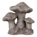 Steinguss-Dekofigur Pilzgruppe 3er Grau 16x12x15 cm Wetterfest von Clayre & Eef (6TE0569)