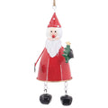 Clayre & Eef Dekohänger „Weihnachtsmann XXL“ aus Metall in Rot-Weiß, 11x11x29 cm (6Y6032)