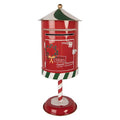 Nostalgischer Weihnachts-Standbriefkasten Santa’s Express Delivery Rot-Grün Metall Ø 24x58 cm von Clayre & Eef (6Y6061)