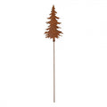 Edelrost-Gartenstecker Weihnachtsbaum / Tannenbaum Braun Metall Groß 11x1x52 cm von Clayre & Eef (6Y6116)